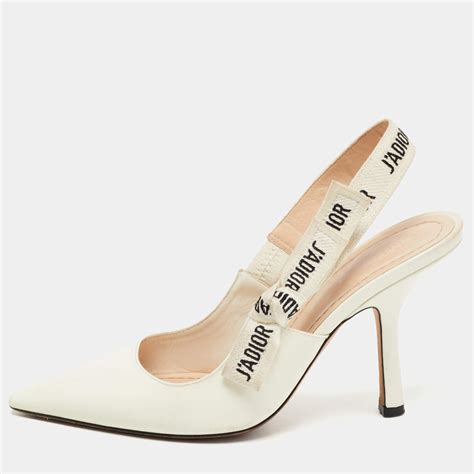 dior j'adior heels white|Dior j'adior slingback shoes.